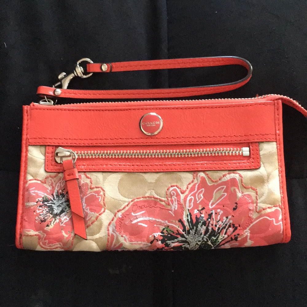 Floral Coach Wallet